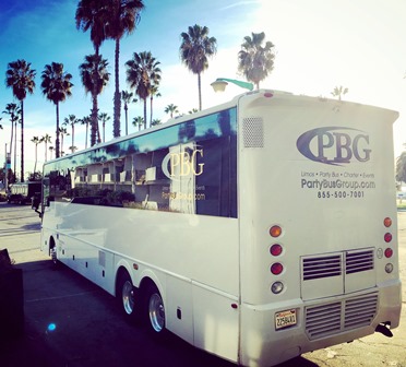 Party bus rental in Anaheim, CA